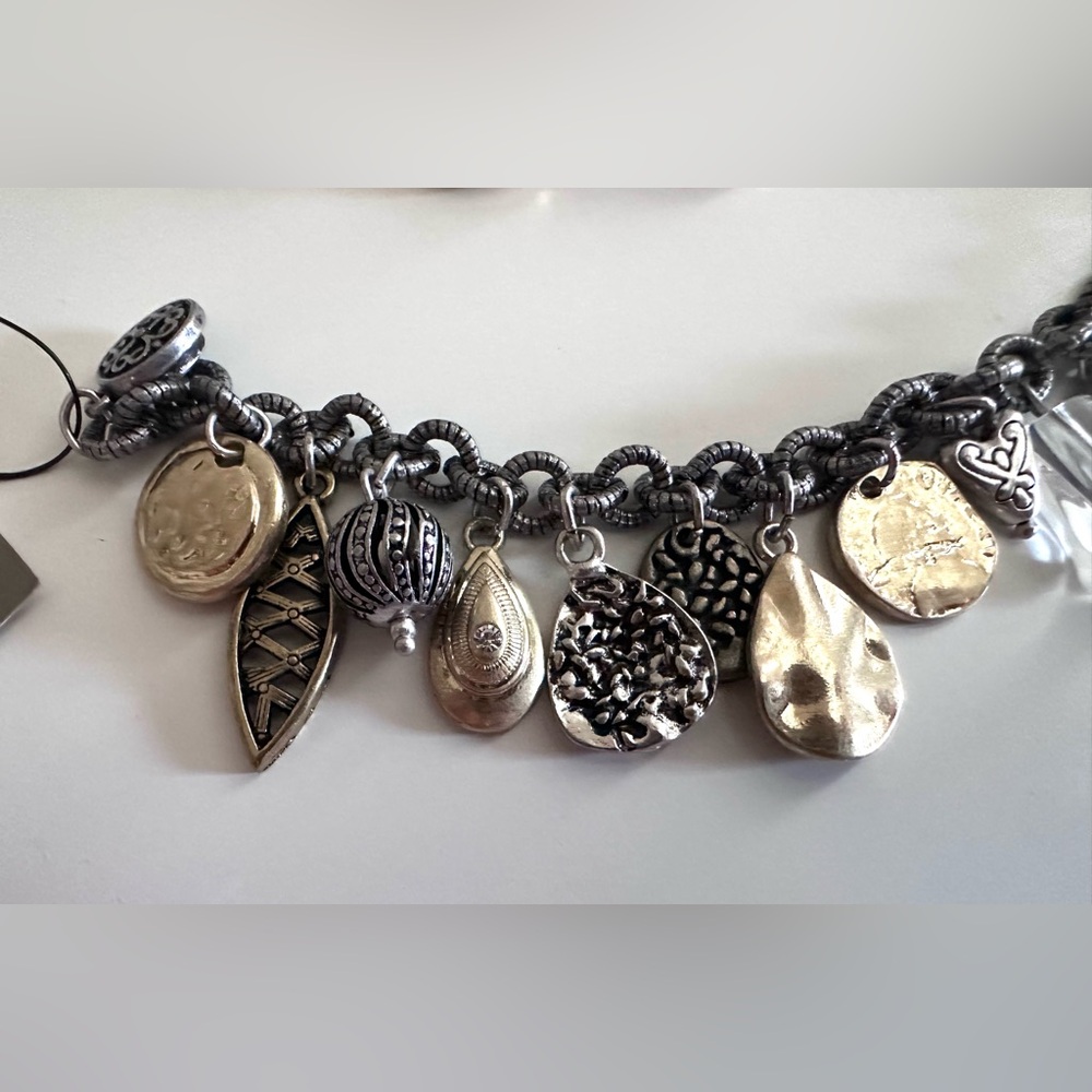 Chico’s Charm Bracelets, Varied Gemstones and Mixed Metals NEW WITH TAGS - Picture 3 of 16